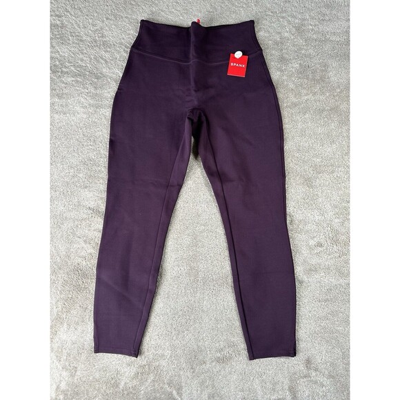 Spanx Purple Knit Skinny Legging Pants ,size Small Petite - Picture 1 of 12